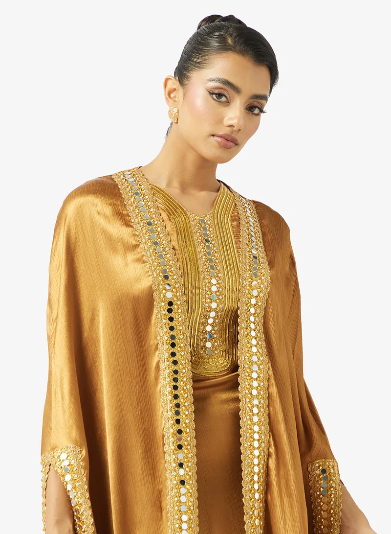 Golden Apple  Shimmer 2PCS Set Maxi Dress for Women | Best Price UAE